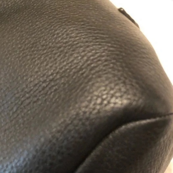 Cole Haan Black Pebbled Tote Purse - Picture 6 of 7